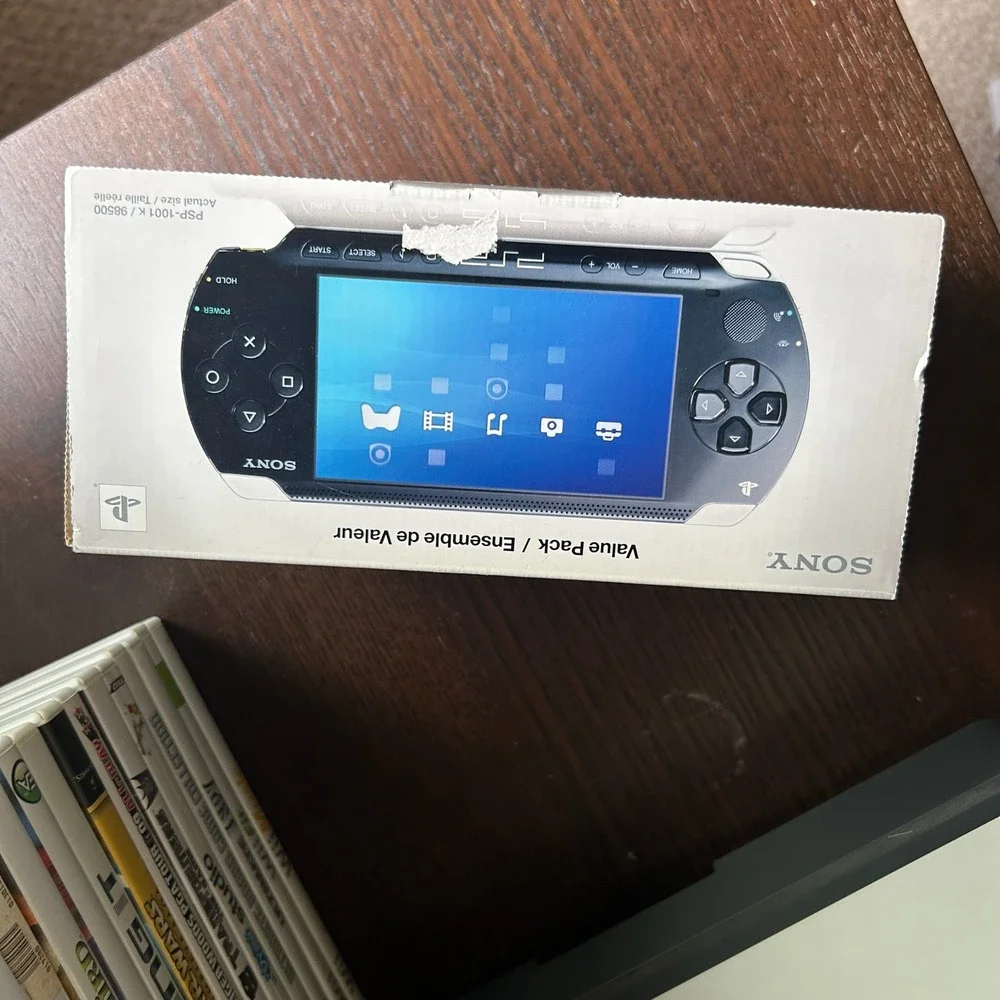 Sony PSP 1001 K Value Pack Box and Manual Only PlayStation Portable PSP-1001K